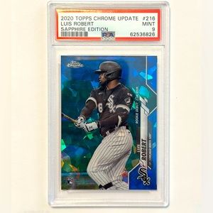 2020 Topps Chrome Update Sapphire Luis Robert Rookie Card PSA 9